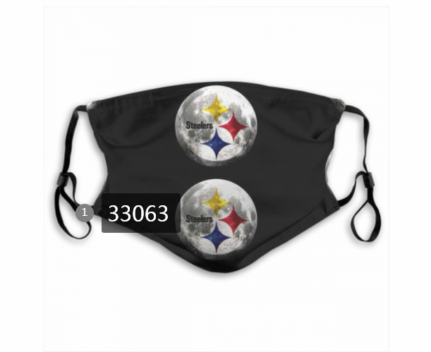 New 2021 NFL Pittsburgh Steelers #45 Dust mask with filter